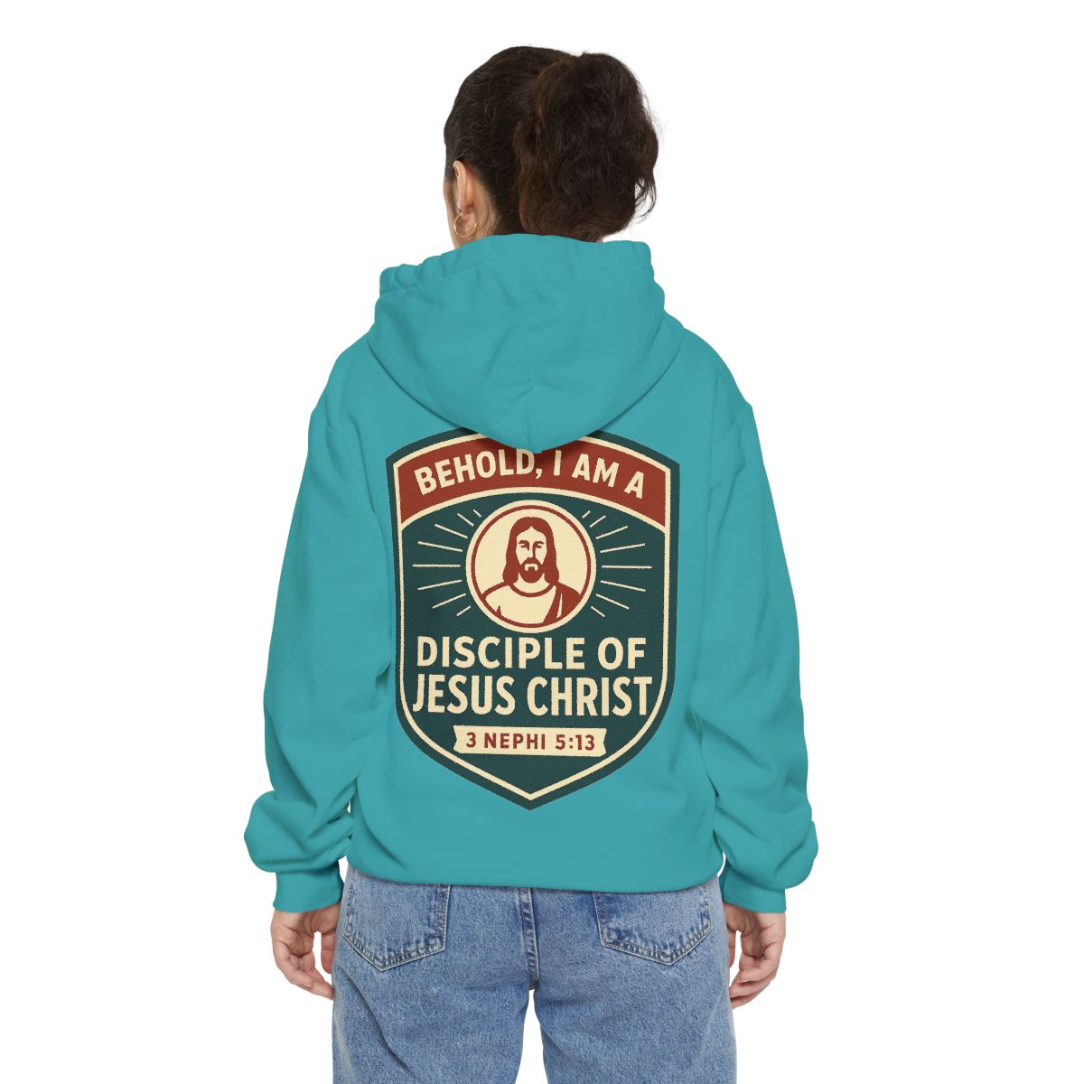 Color: Seafoam | Disciple of Christ Garment-Dyed Hoodie