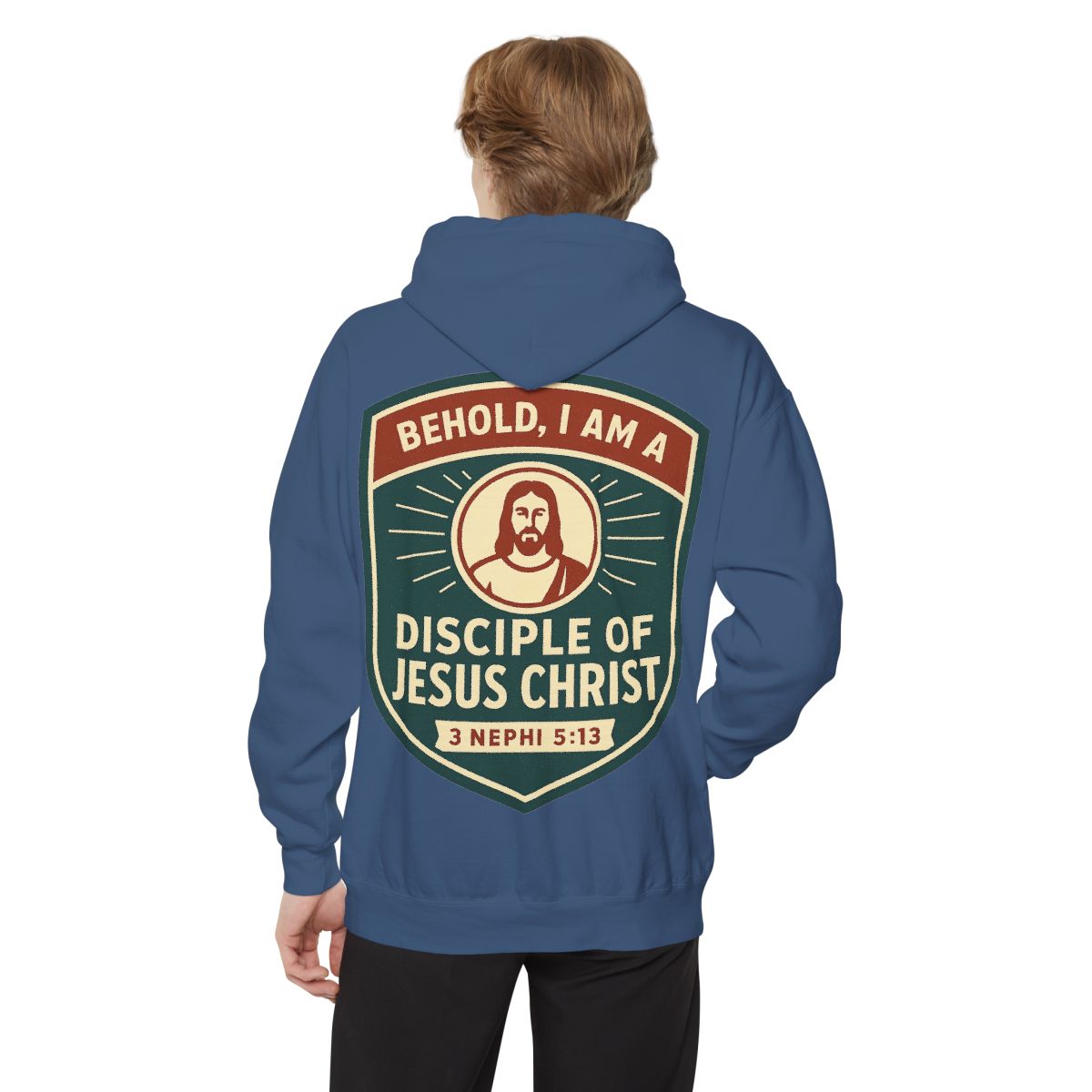 Color: True Navy | Disciple of Christ Garment-Dyed Hoodie