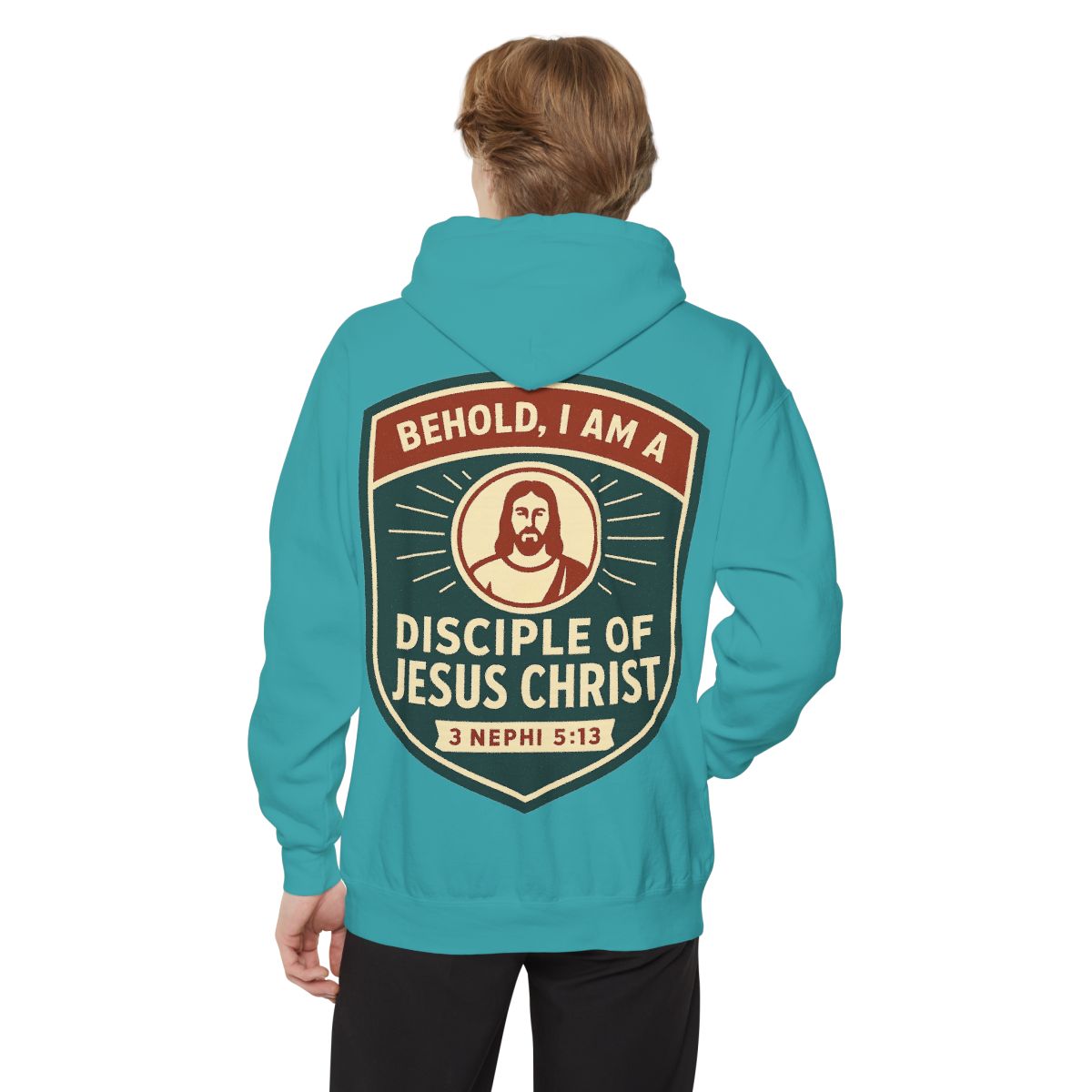 Color: Seafoam | Disciple of Christ Garment-Dyed Hoodie