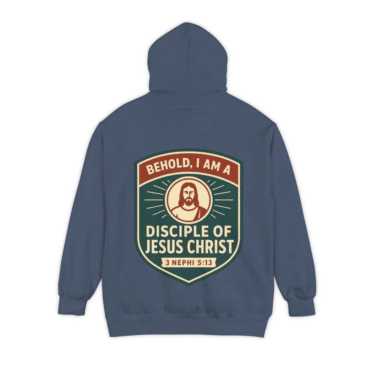 Color: Denim | Disciple of Christ Garment-Dyed Hoodie