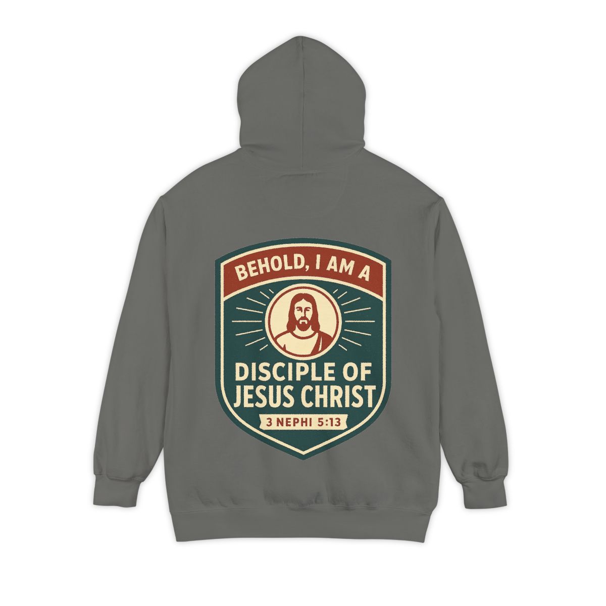 Color: Grey | Disciple of Christ Garment-Dyed Hoodie