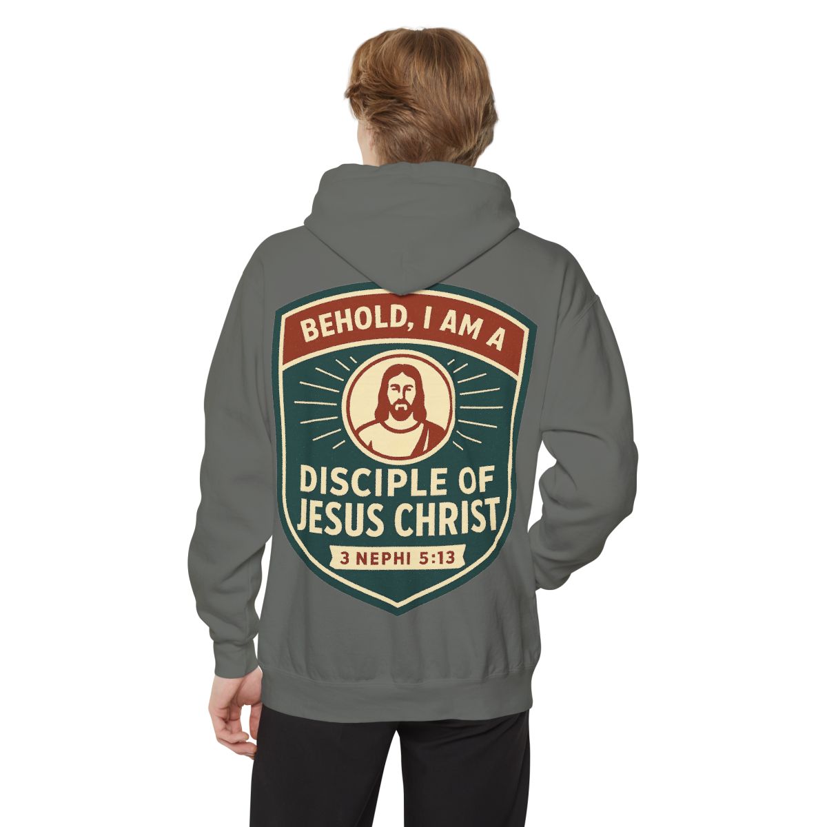Color: Grey | Disciple of Christ Garment-Dyed Hoodie