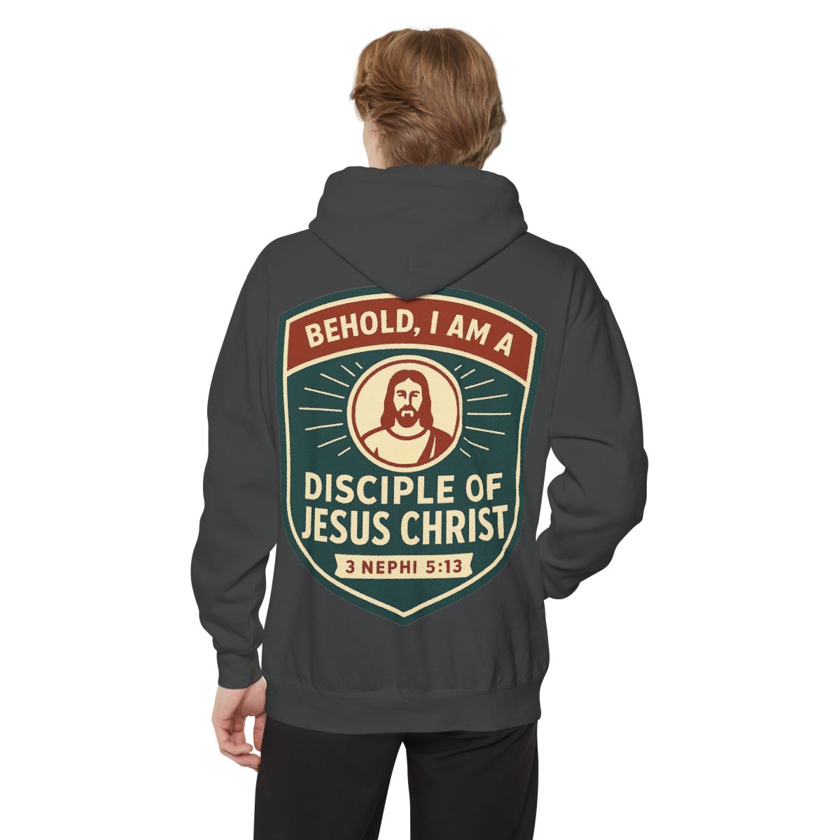 Color: Pepper | Disciple of Christ Garment-Dyed Hoodie