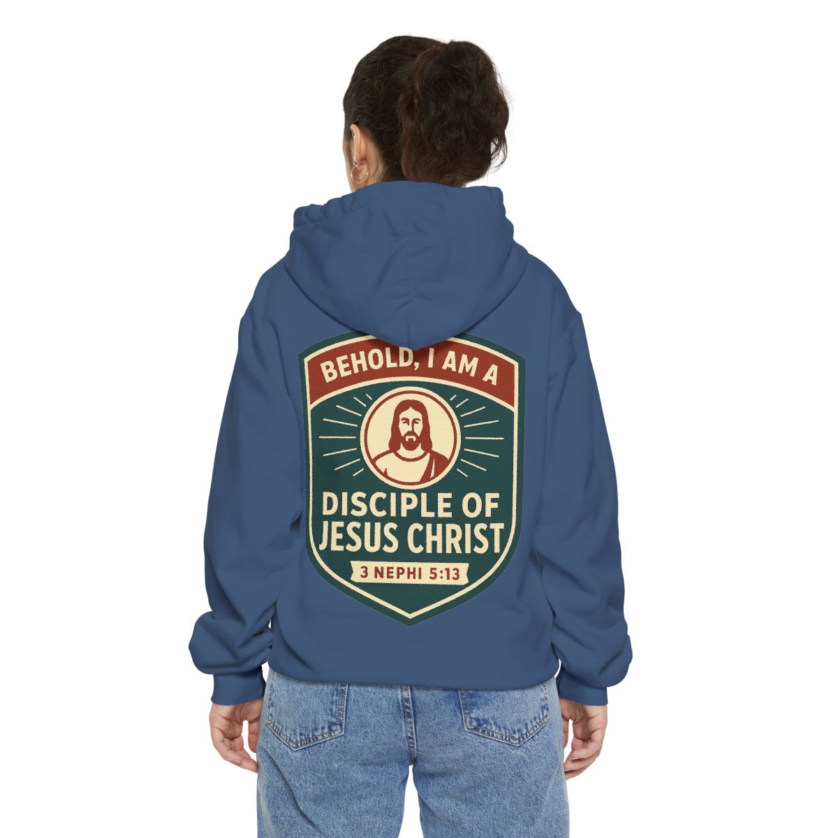 Color: True Navy | Disciple of Christ Garment-Dyed Hoodie