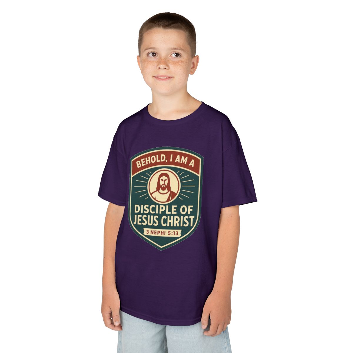Color: Purple | Disciple of Christ Kids Tee
