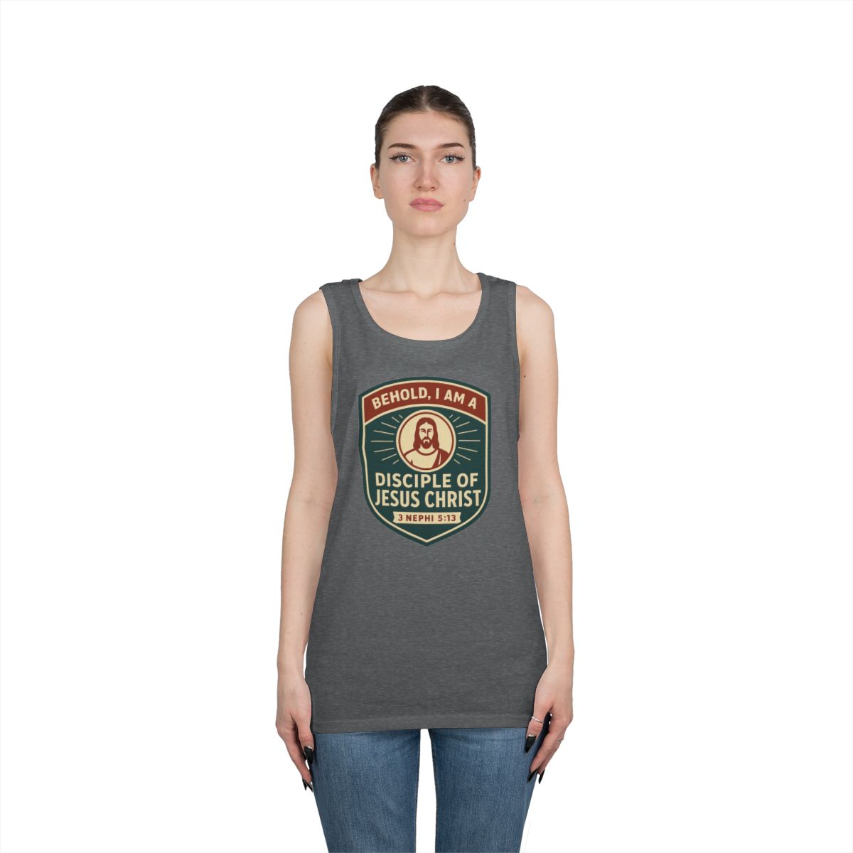Color: Graphite Heather | Disciple of Christ Tank Top