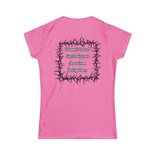Color: Azalea | Distract Jesus Women's Tee