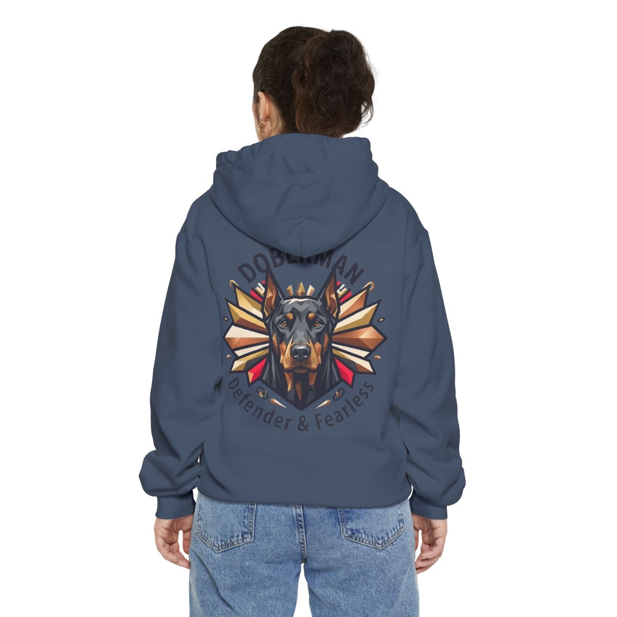 Color: Denim | Doberman Defender Garment-Dyed Hoodie