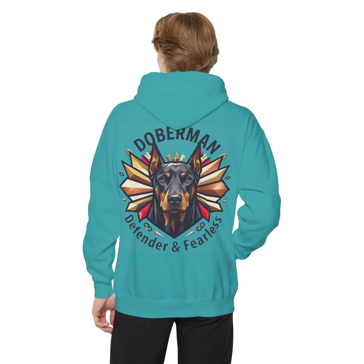 Color: Seafoam | Doberman Defender Garment-Dyed Hoodie