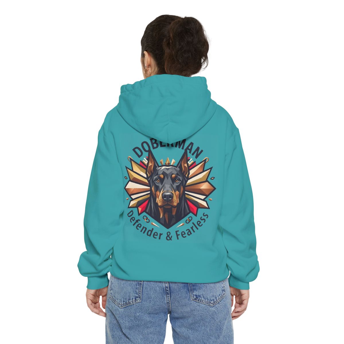 Color: Seafoam | Doberman Defender Garment-Dyed Hoodie