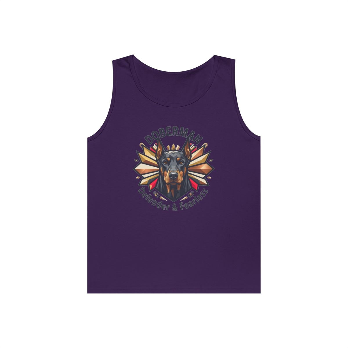 Color: Purple | Doberman Defender Tank Top
