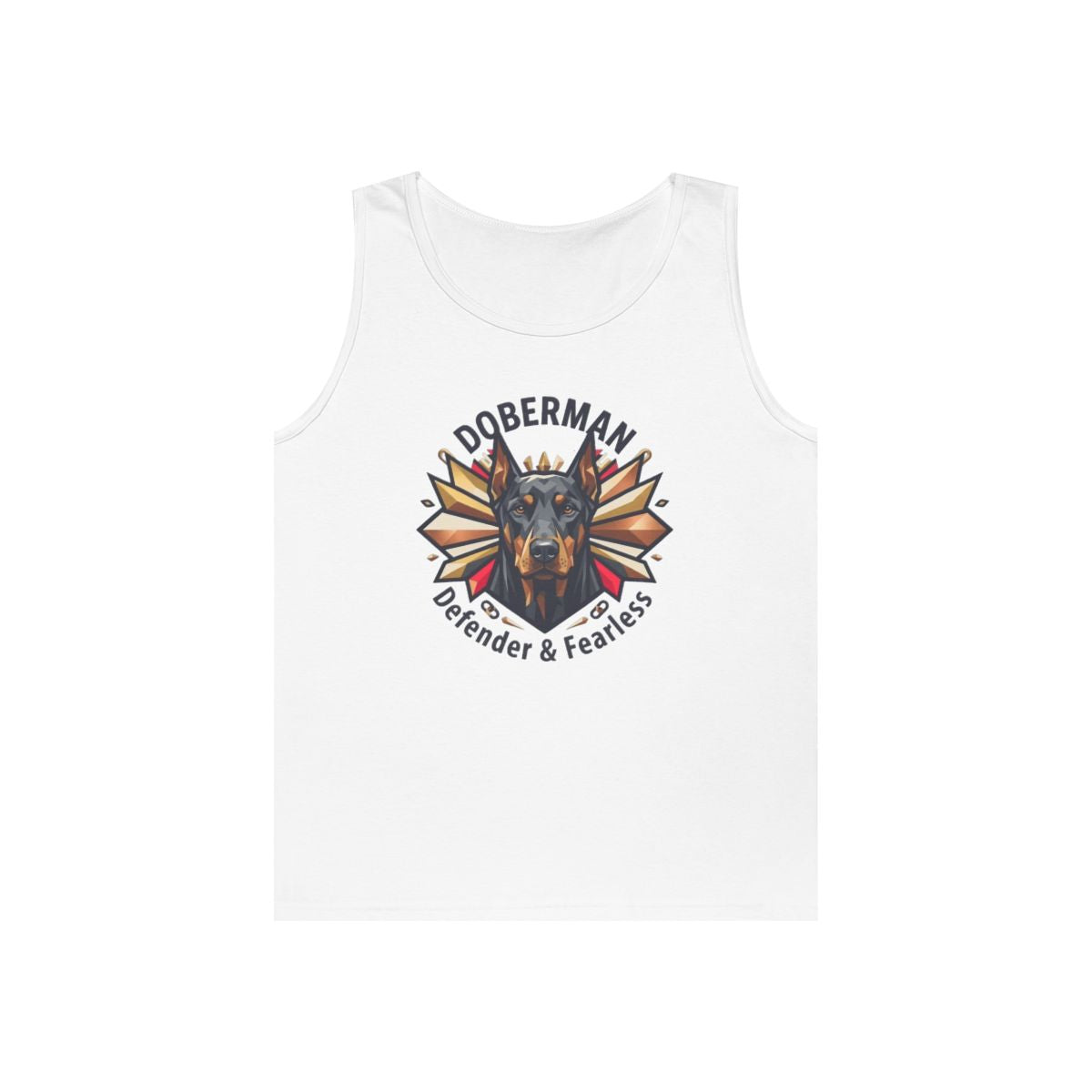 Color: White | Doberman Defender Tank Top