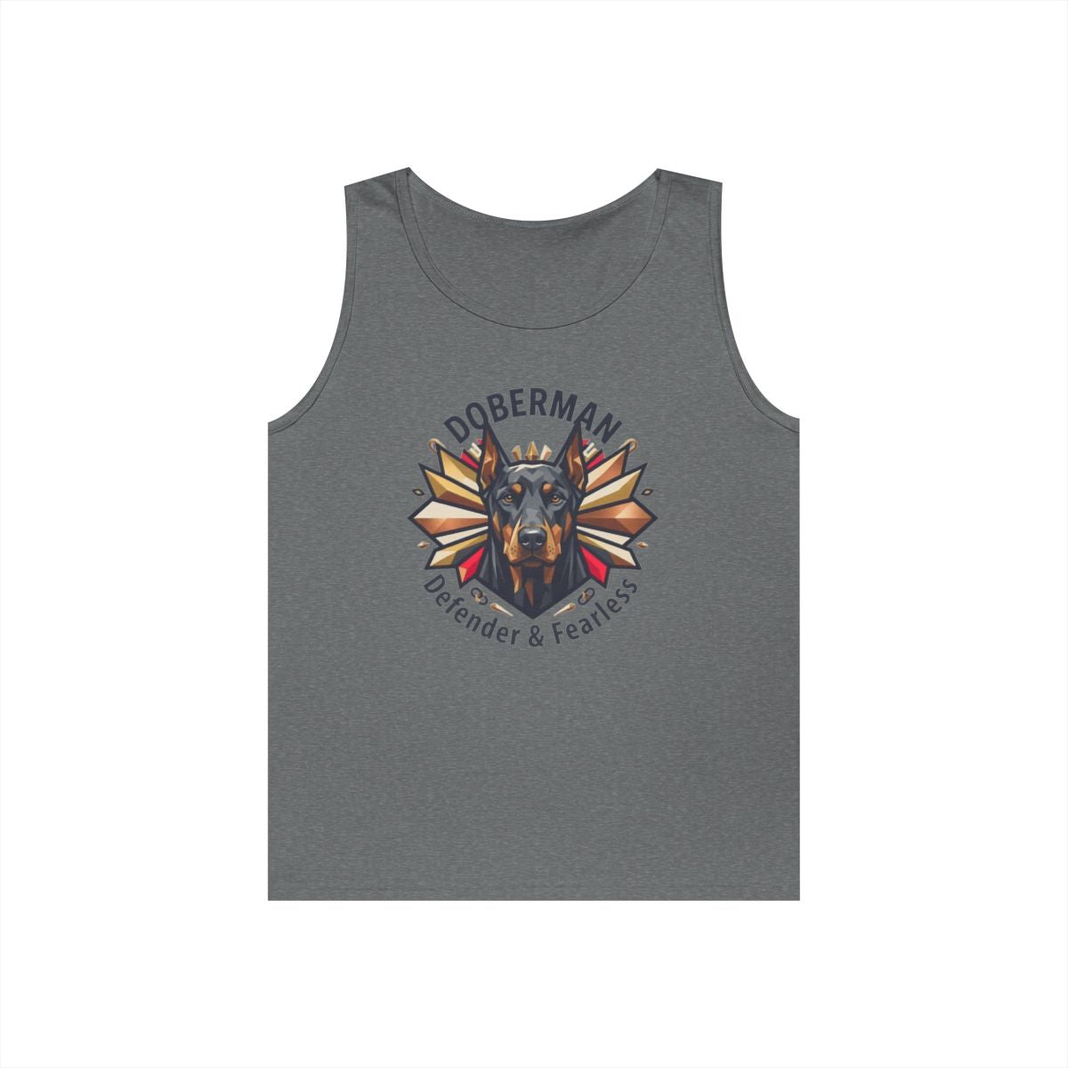 Color: Graphite Heather | Doberman Defender Tank Top