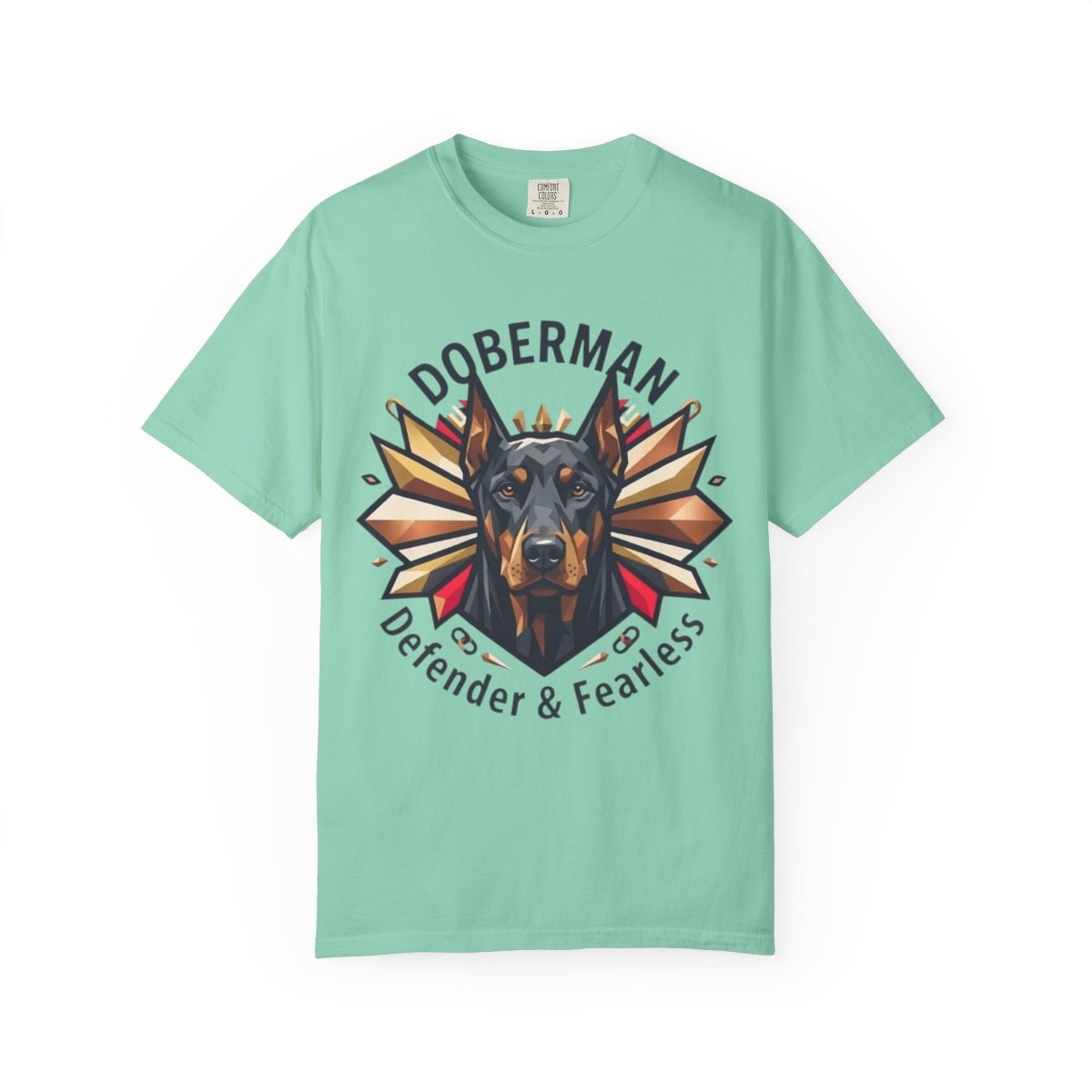 Color: Island Reef | Doberman Defender Unisex Garment-Dyed Tee