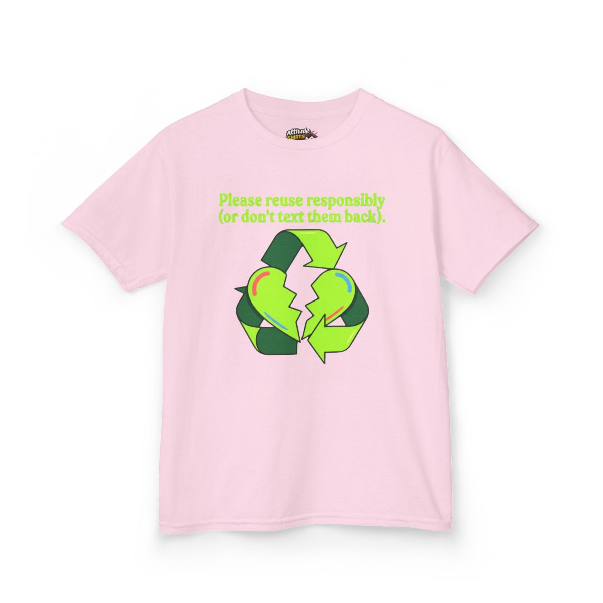Color: Light Pink | Don't Text Them Back Kids Tee
