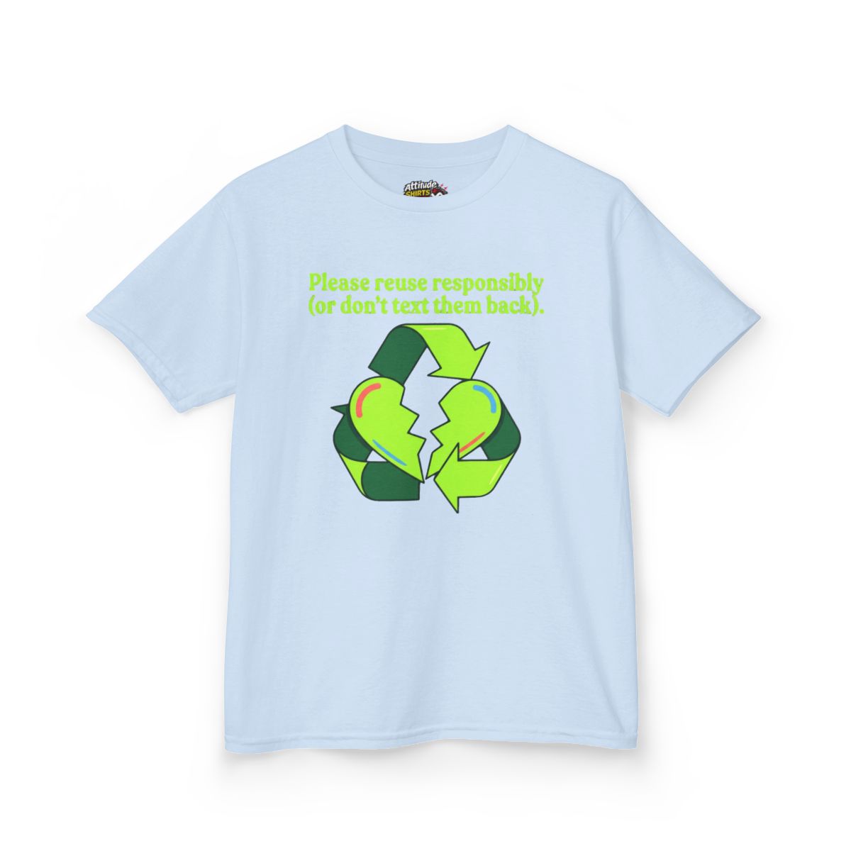 Color: Light Blue | Don't Text Them Back Kids Tee