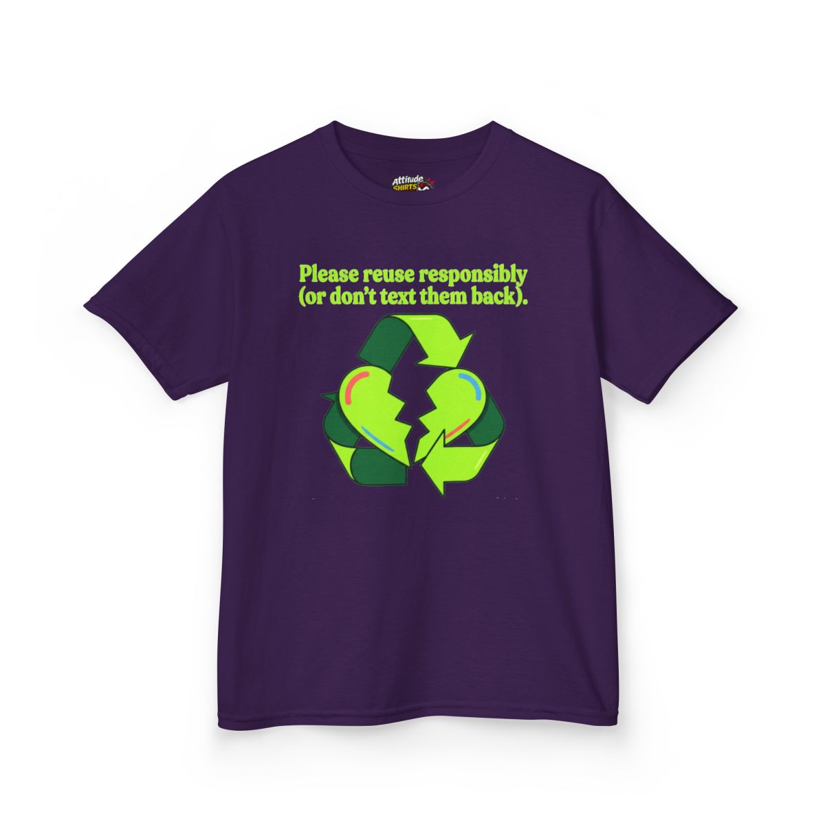 Color: Purple | Don't Text Them Back Kids Tee