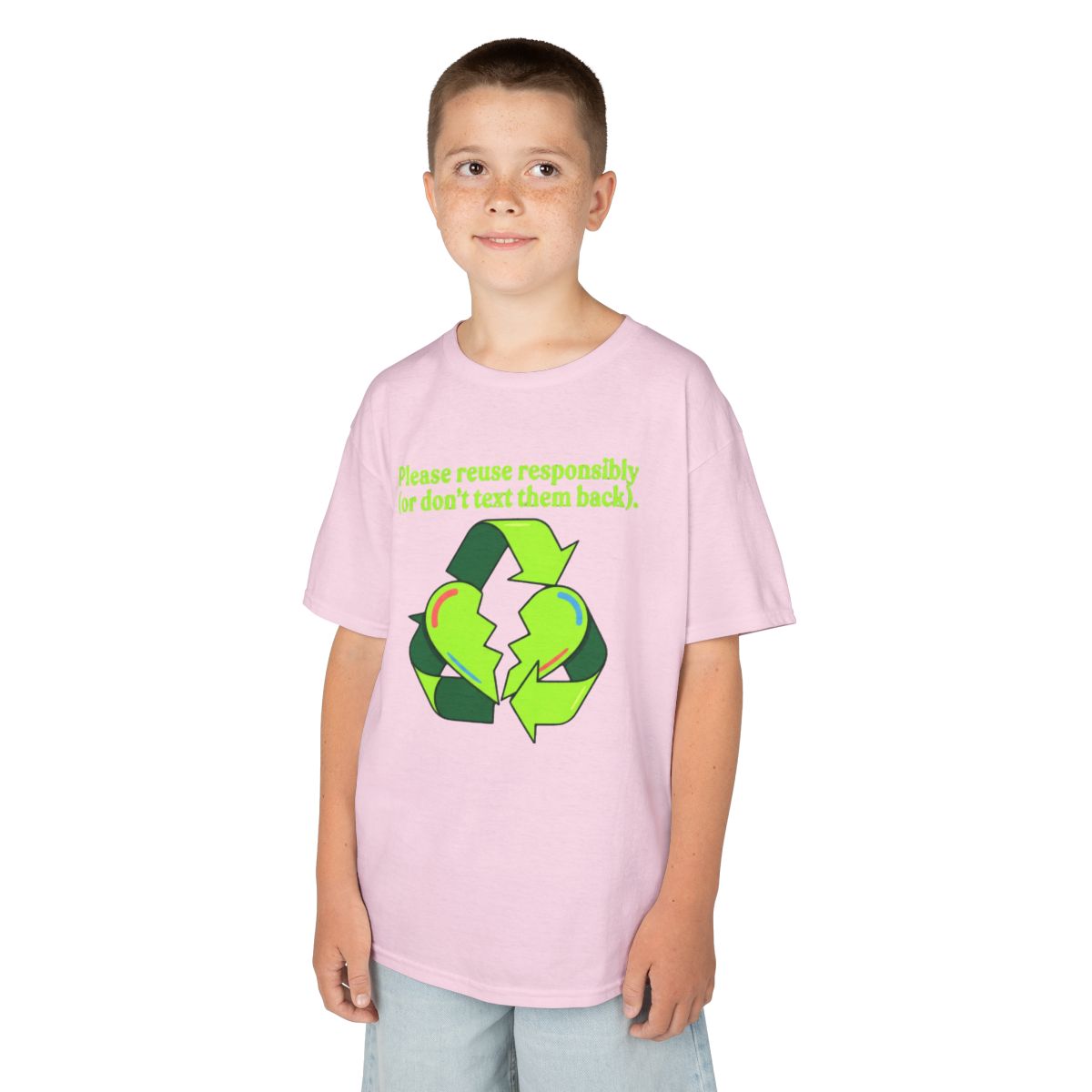 Color: Light Pink | Don't Text Them Back Kids Tee