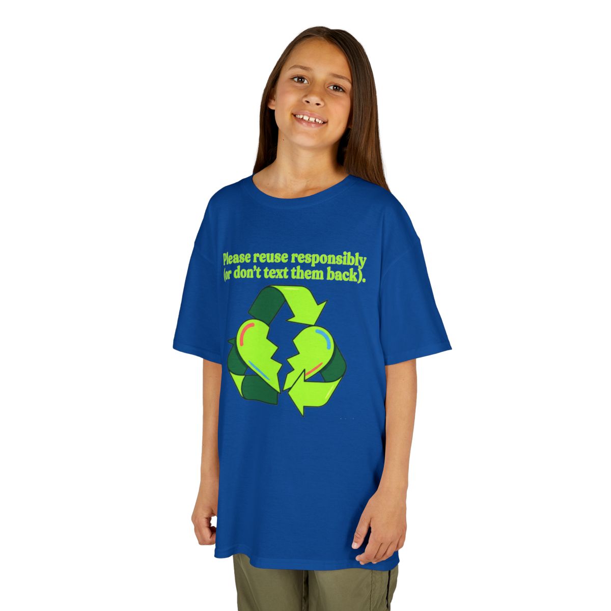 Color: Royal | Don't Text Them Back Kids Tee