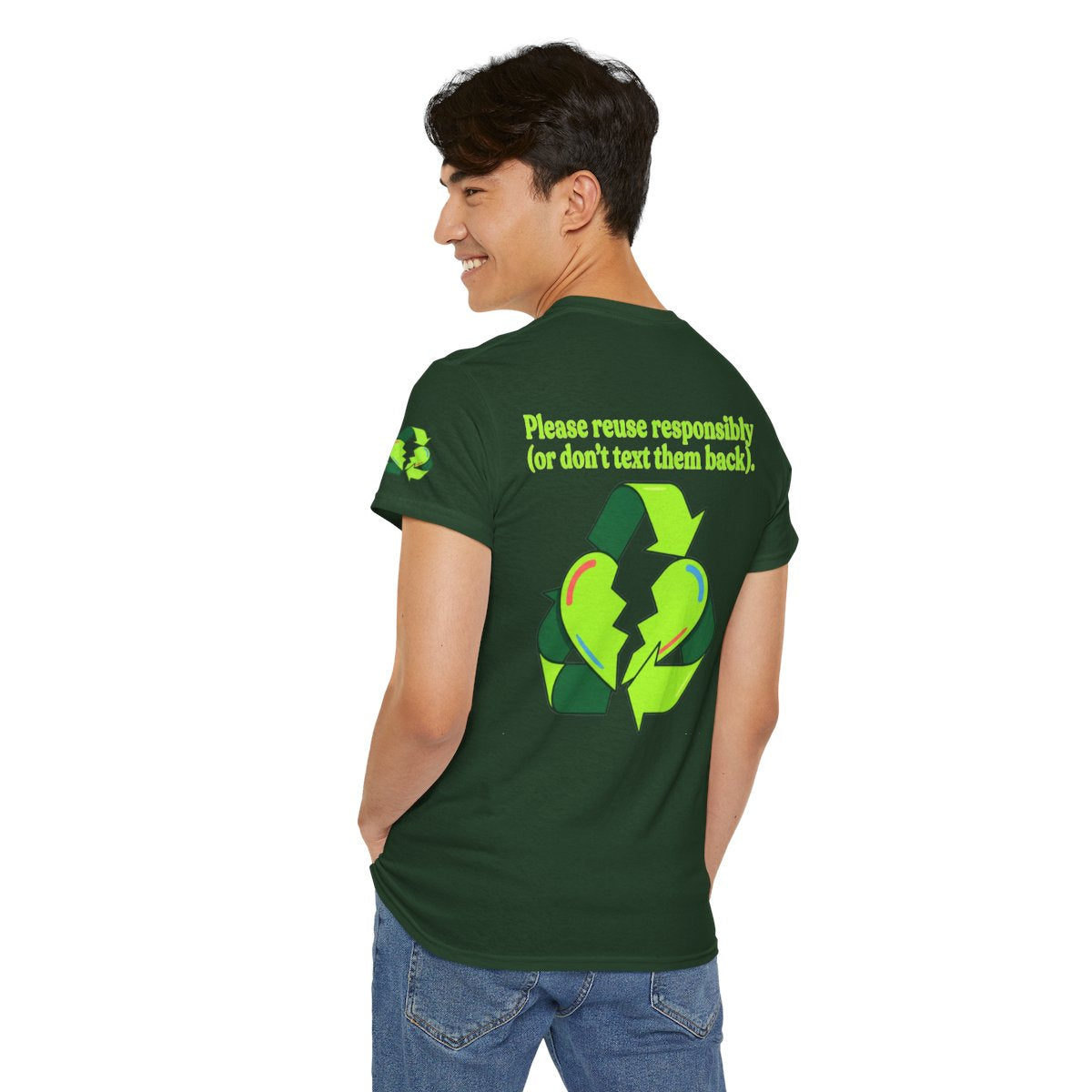 Color: Forest Green | Don't Text Them Back Premium Graphic Tee
