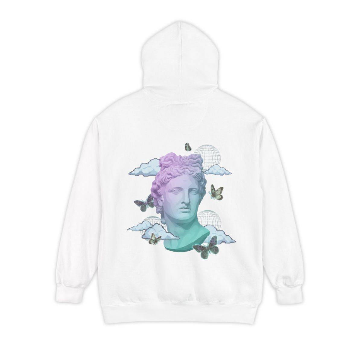 Color: White | Dreamscape Garment-Dyed Hoodie