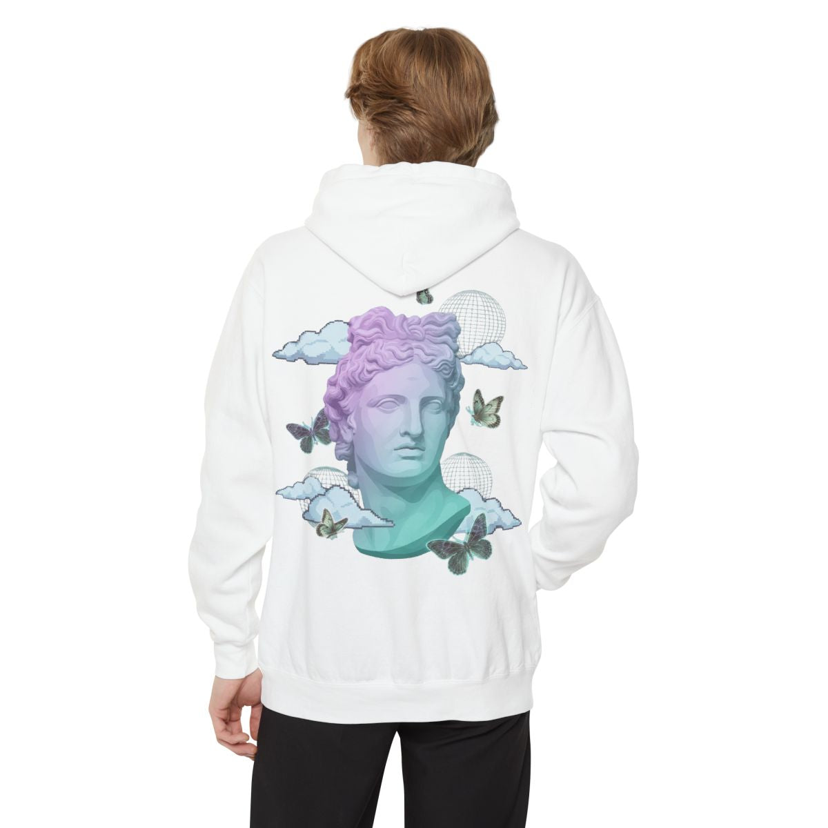 Color: White | Dreamscape Garment-Dyed Hoodie