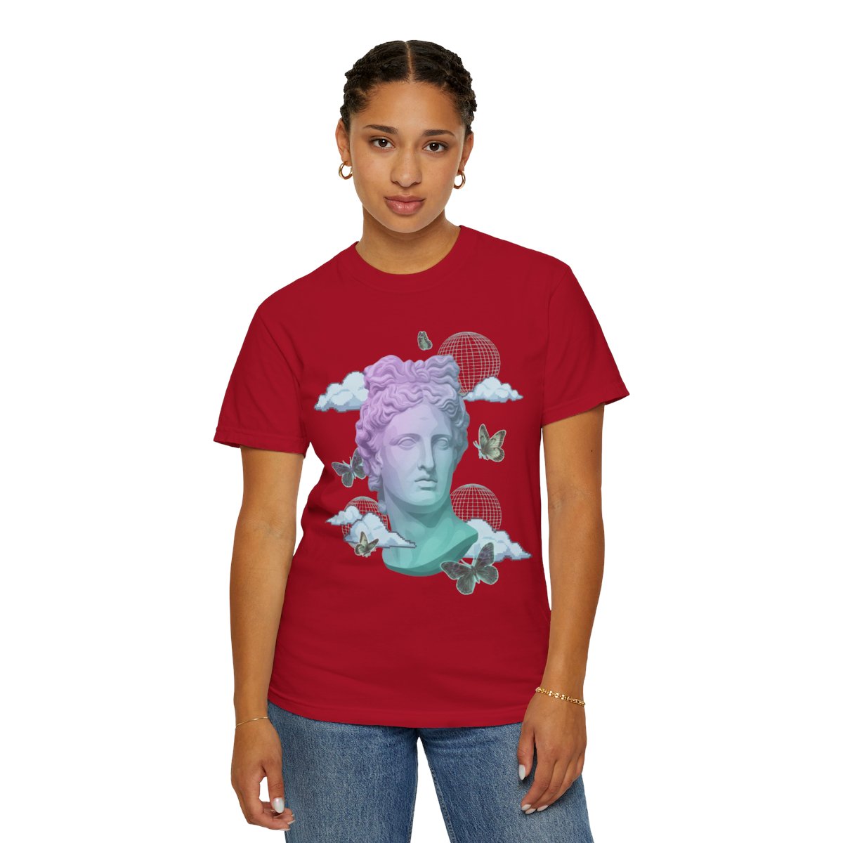 Color: Red | Dreamscape Unisex Garment-Dyed Tee
