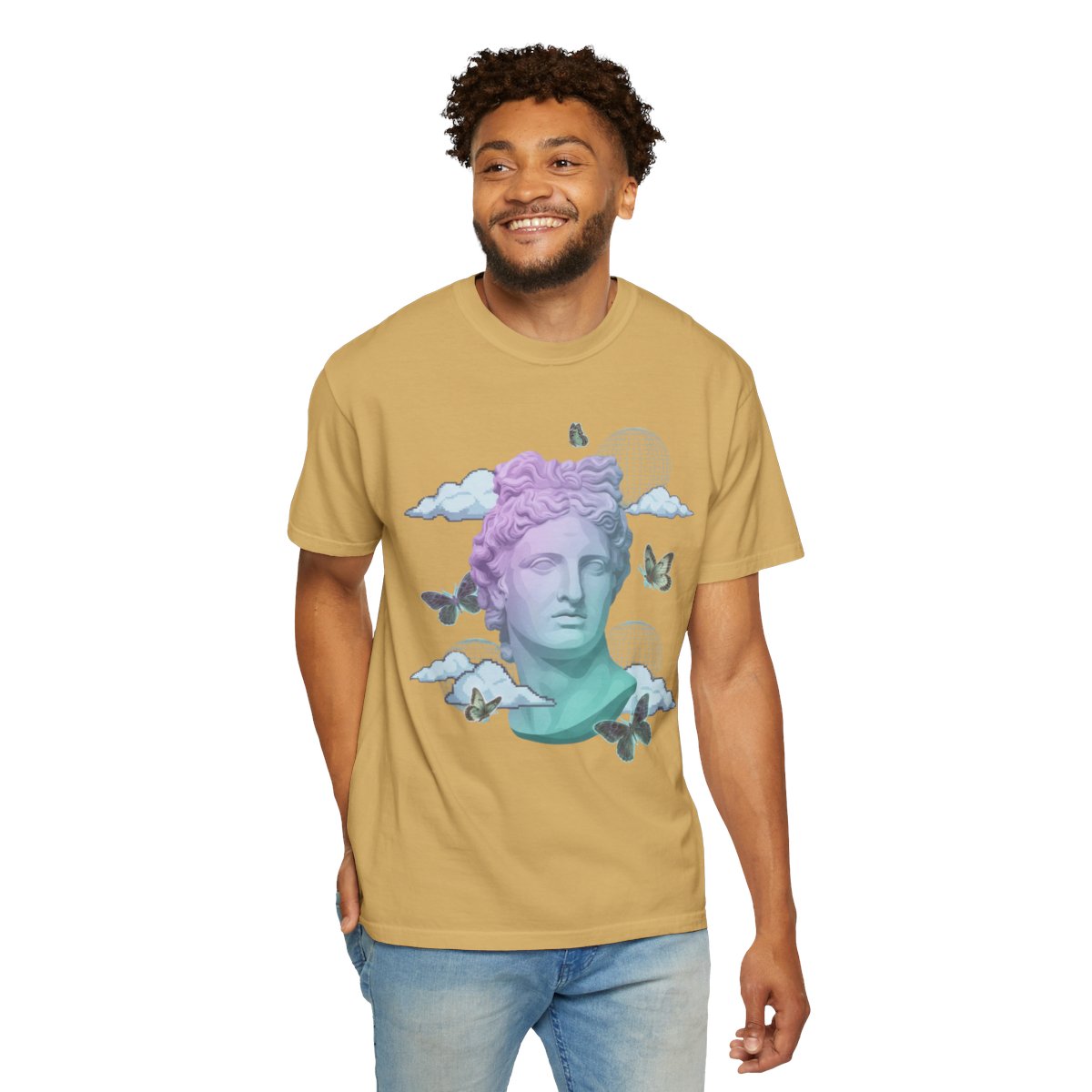 Color: Mustard | Dreamscape Unisex Garment-Dyed Tee