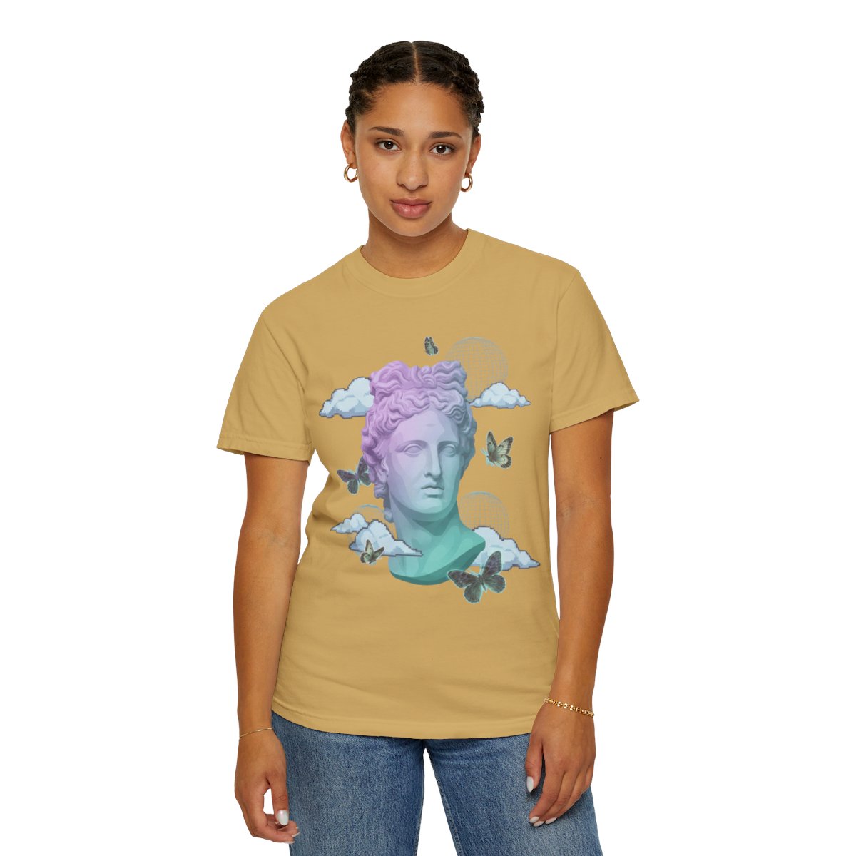 Color: Mustard | Dreamscape Unisex Garment-Dyed Tee