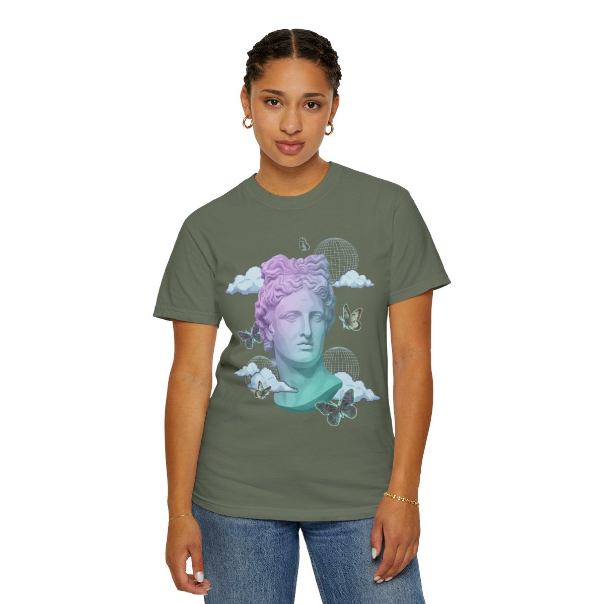 Color: Moss | Dreamscape Unisex Garment-Dyed Tee