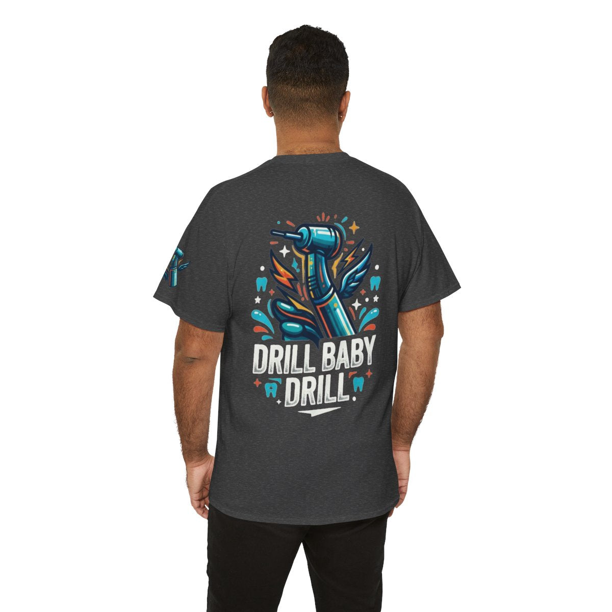 Color: Dark Heather | Drill Baby Drill Premium Graphic Tee