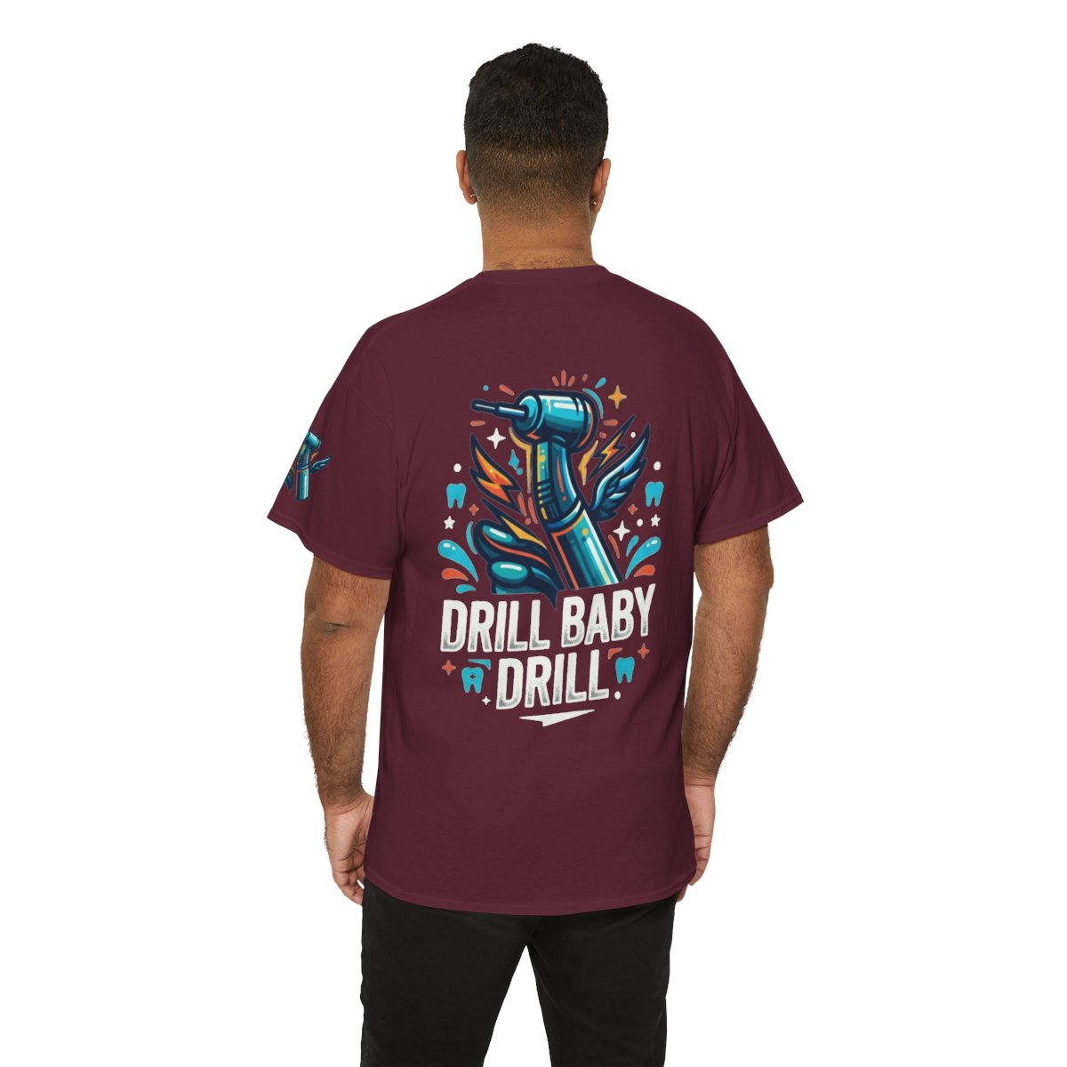 Color: Maroon | Drill Baby Drill Premium Graphic Tee