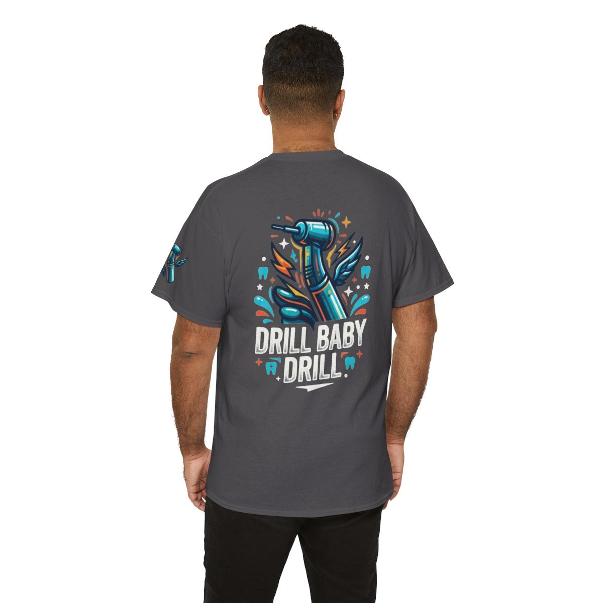 Color: Charcoal | Drill Baby Drill Premium Graphic Tee