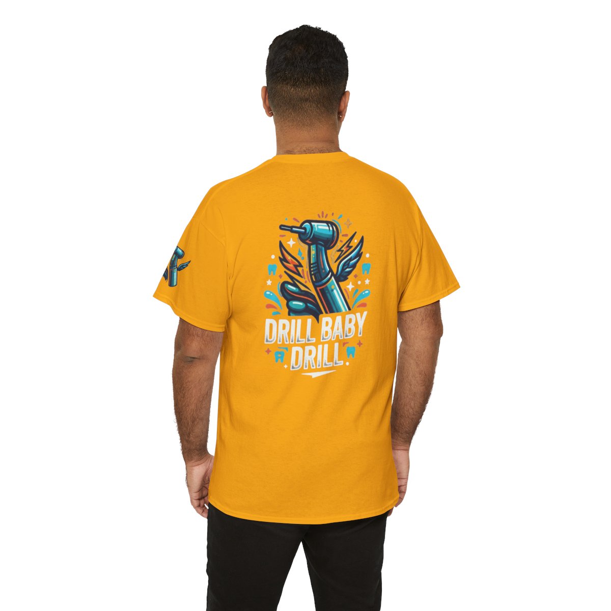 Color: Gold | Drill Baby Drill Premium Graphic Tee