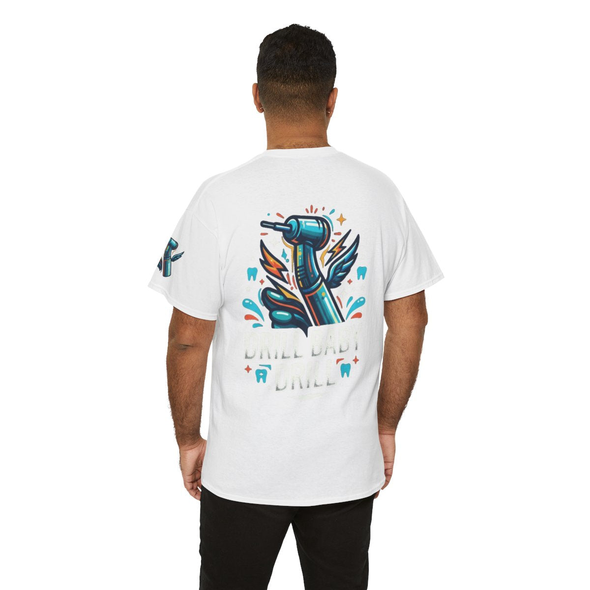 Color: White | Drill Baby Drill Premium Graphic Tee