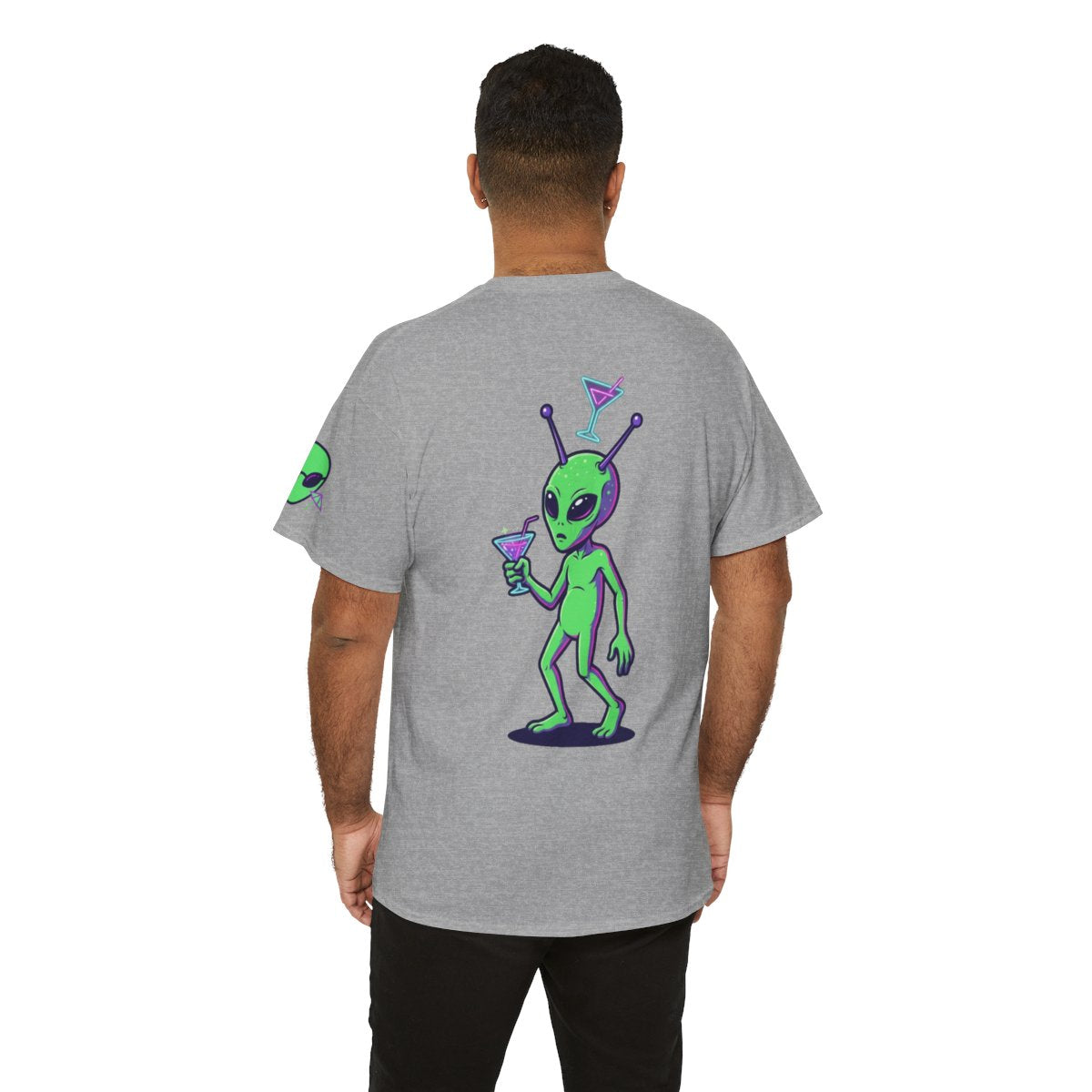 Color: Sport Grey | Drunk Alien Premium Graphic Tee