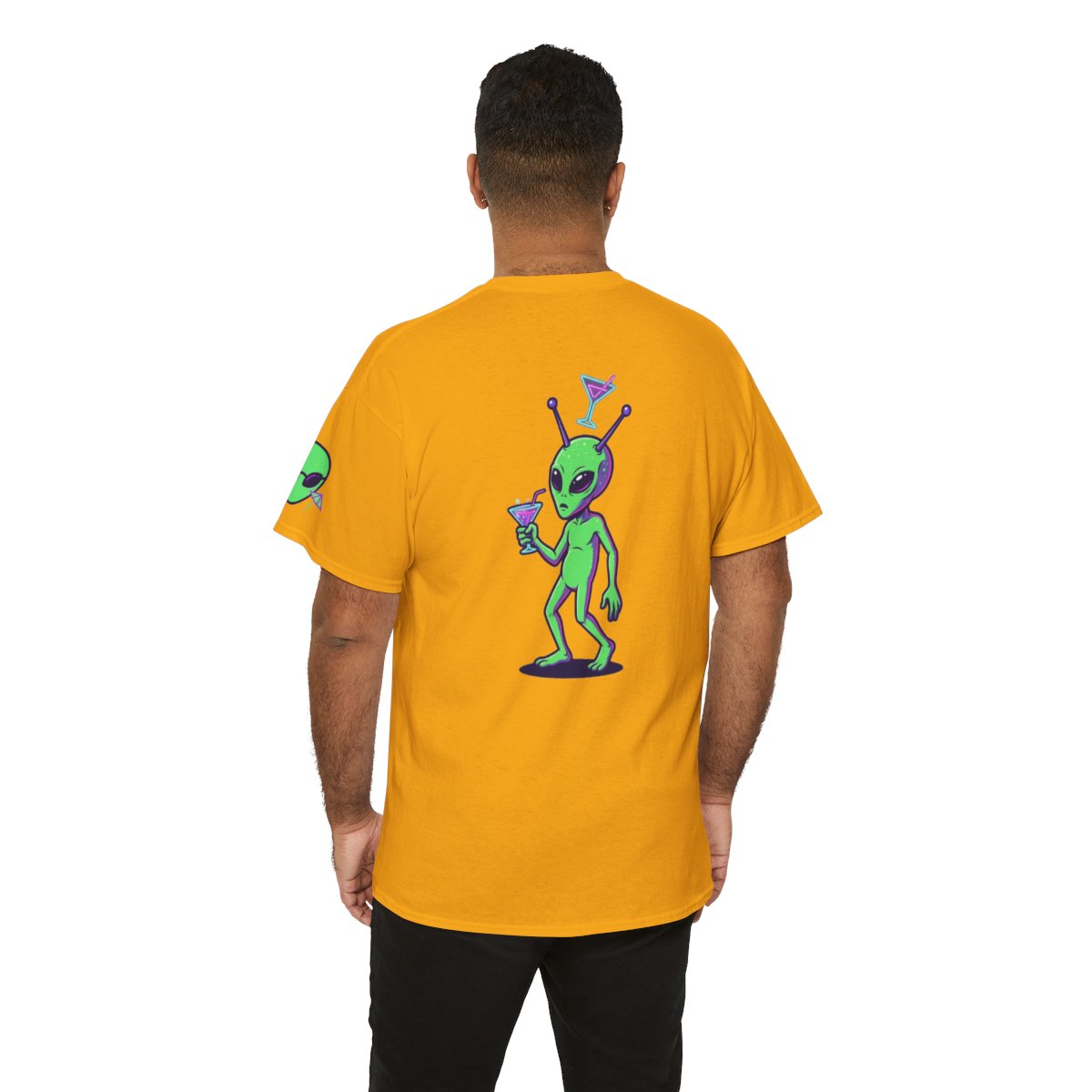 Color: Gold | Drunk Alien Premium Graphic Tee