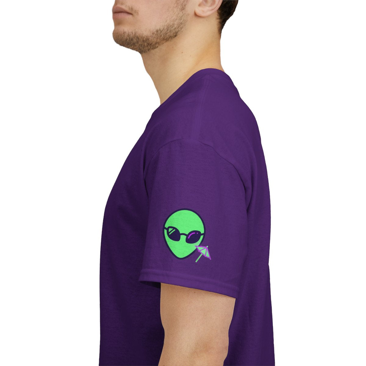 Color: Purple | Drunk Alien Premium Graphic Tee
