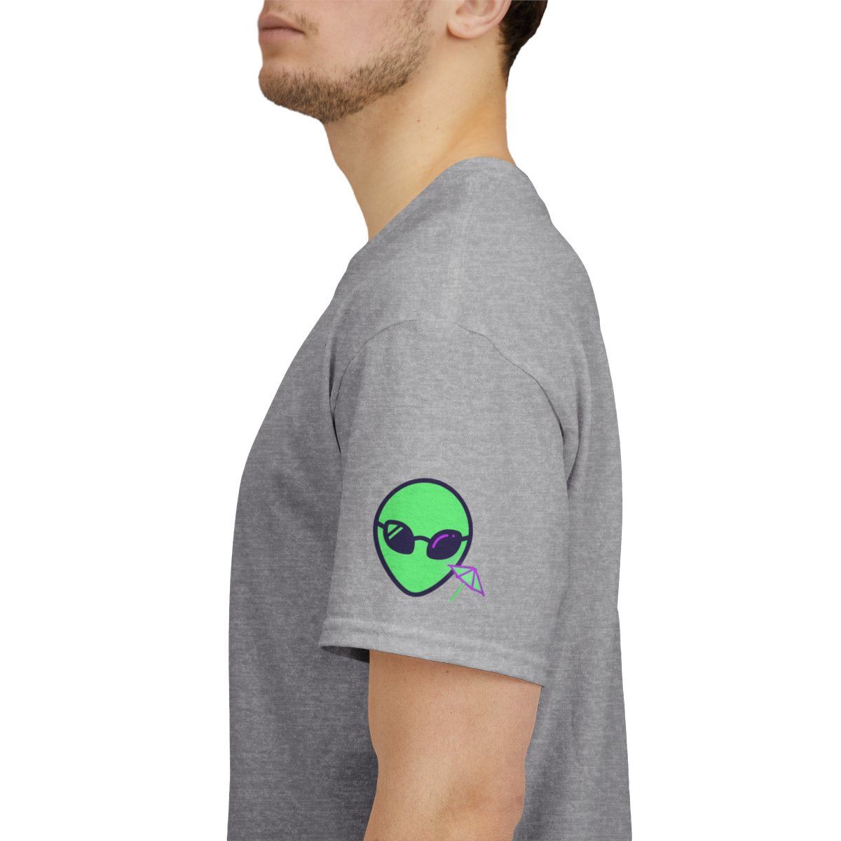 Color: Sport Grey | Drunk Alien Premium Graphic Tee