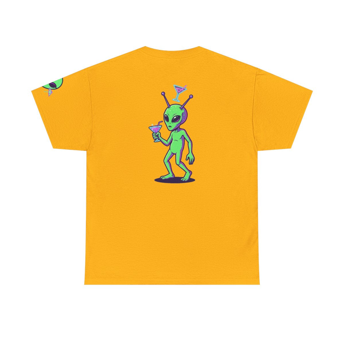 Color: Gold | Drunk Alien Premium Graphic Tee