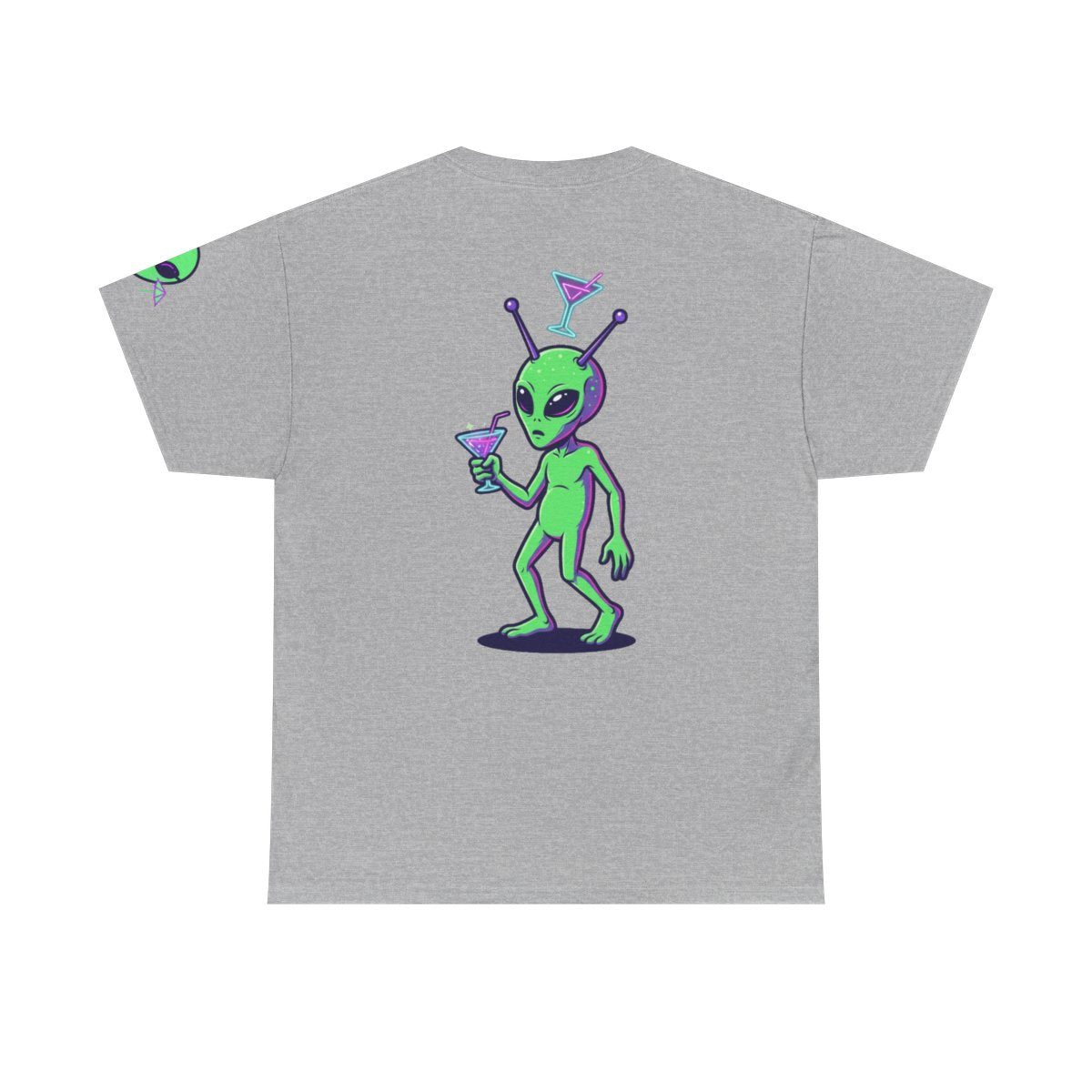 Color: Sport Grey | Drunk Alien Premium Graphic Tee