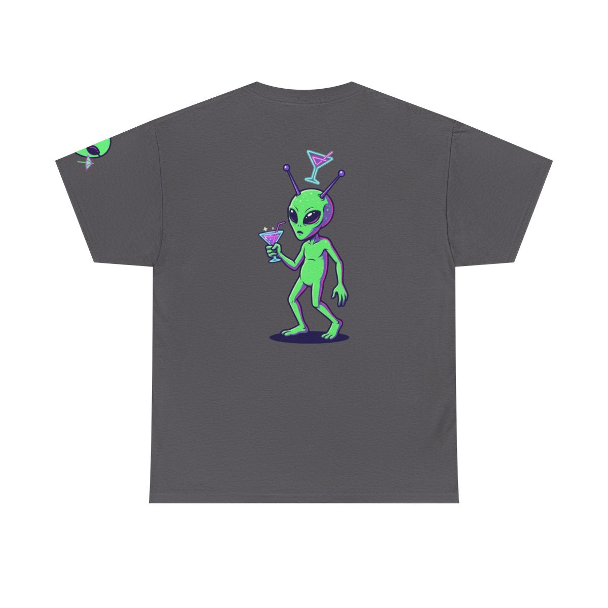 Color: Charcoal | Drunk Alien Premium Graphic Tee