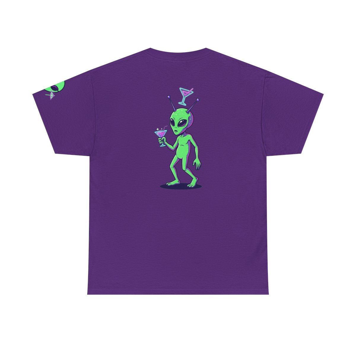 Color: Purple | Drunk Alien Premium Graphic Tee