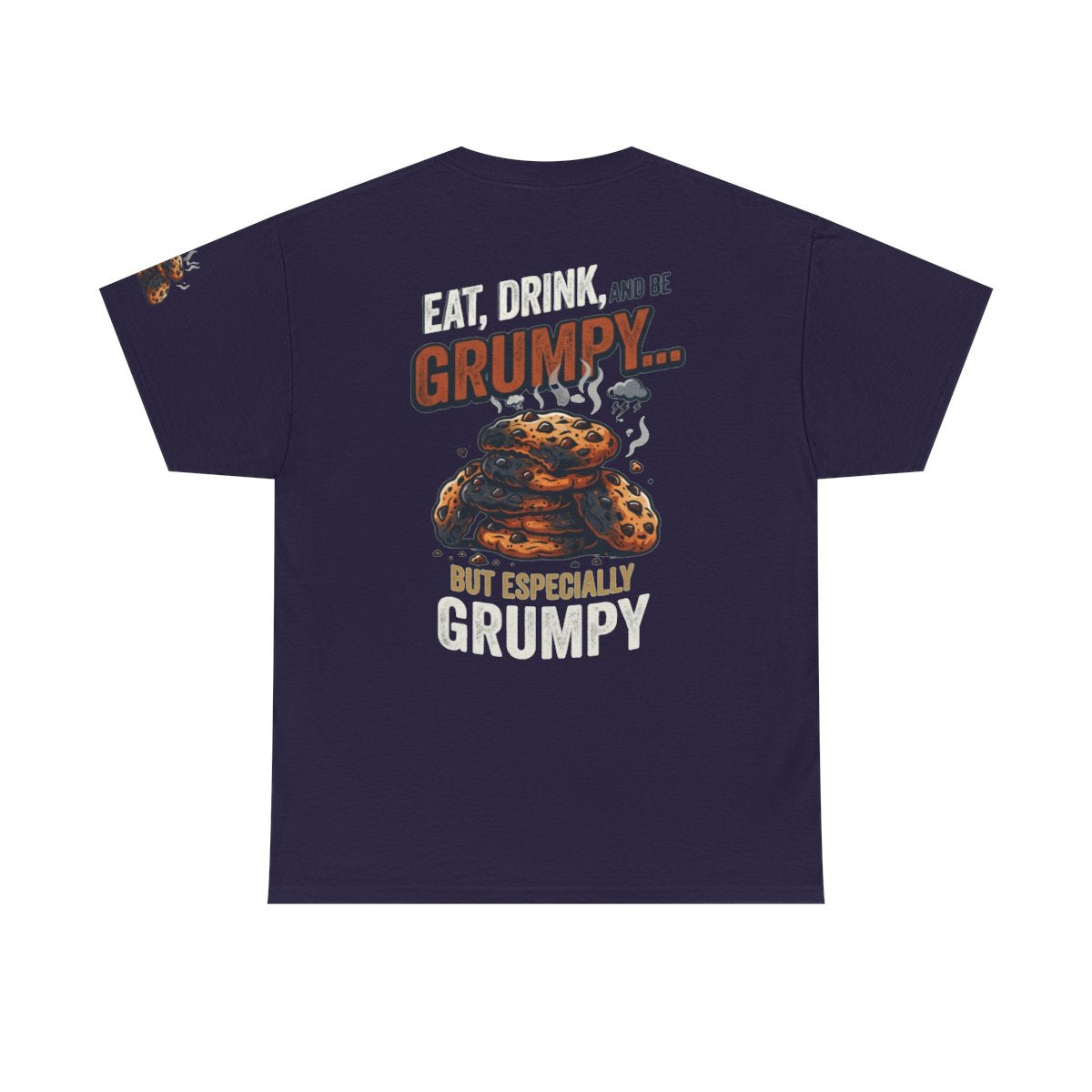 Color: Blackberry | Eat Drink And Be Grumpy Premium Graphic Tee