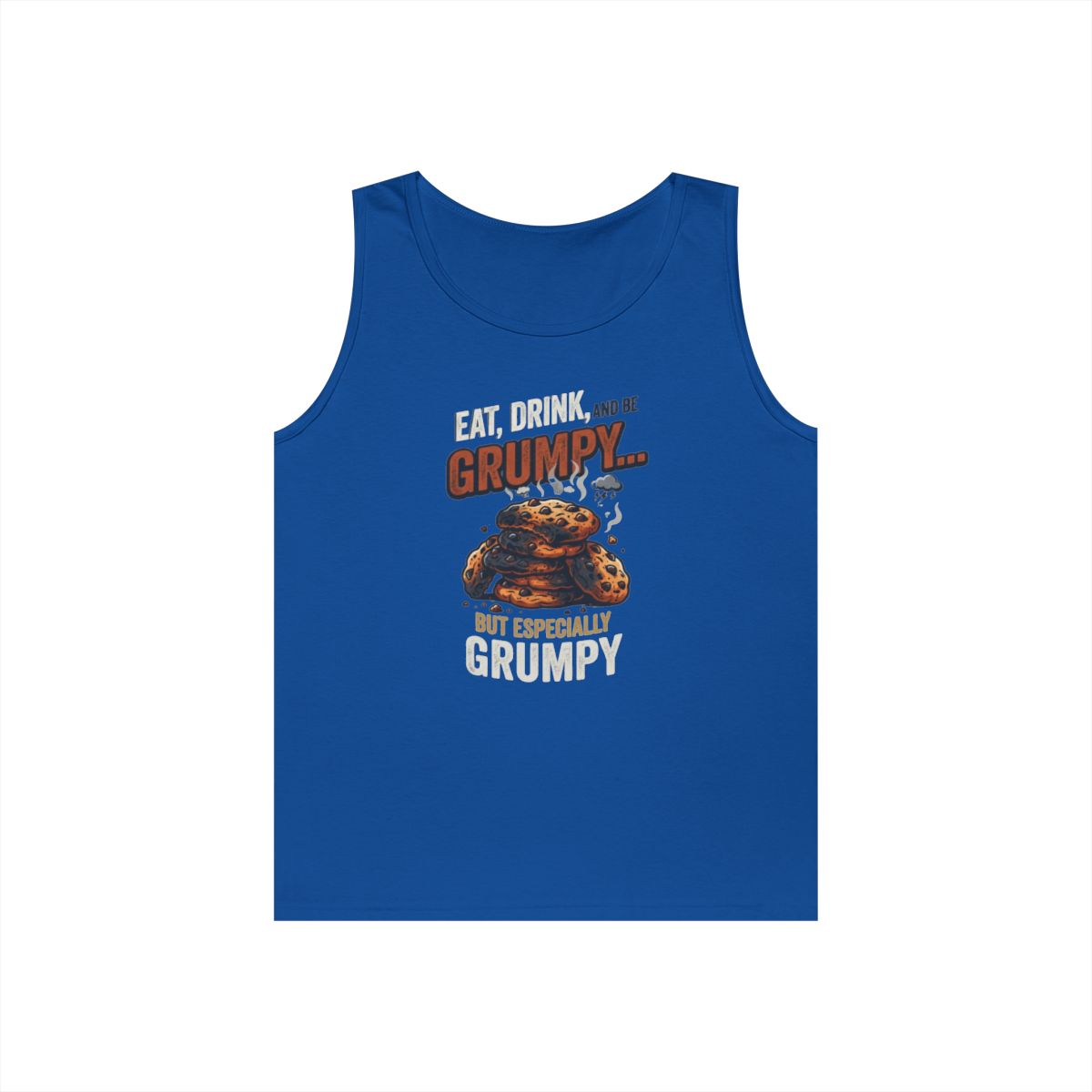 Color: Royal | Eat Drink And Be Grumpy Tank Top