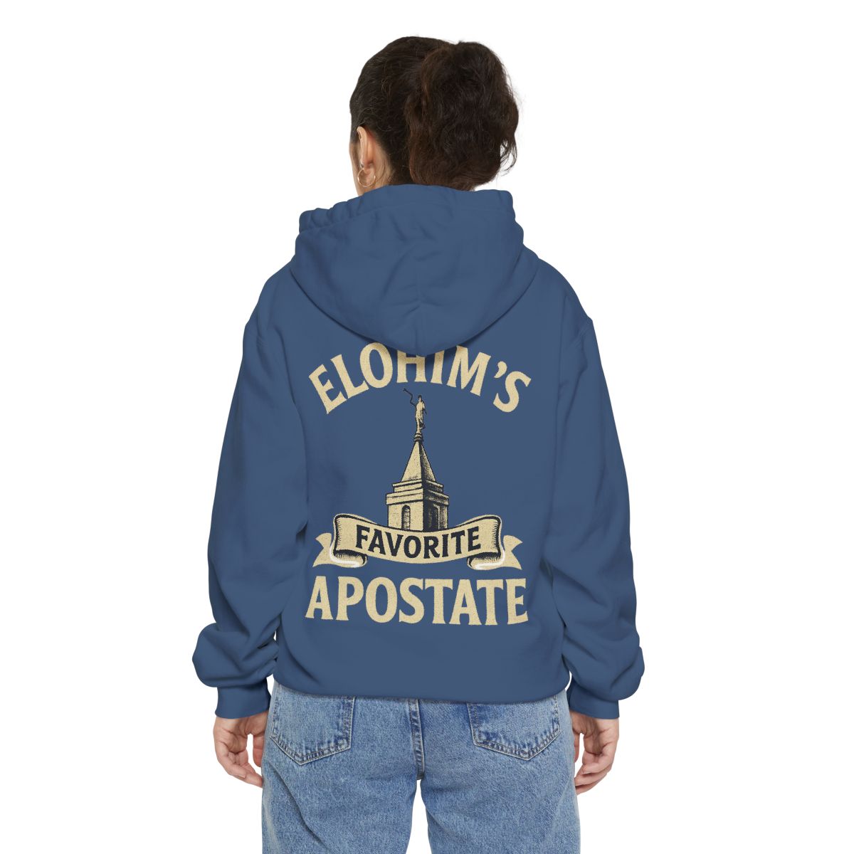 Color: True Navy | Elohim Favorite Apostate Garment-Dyed Hoodie