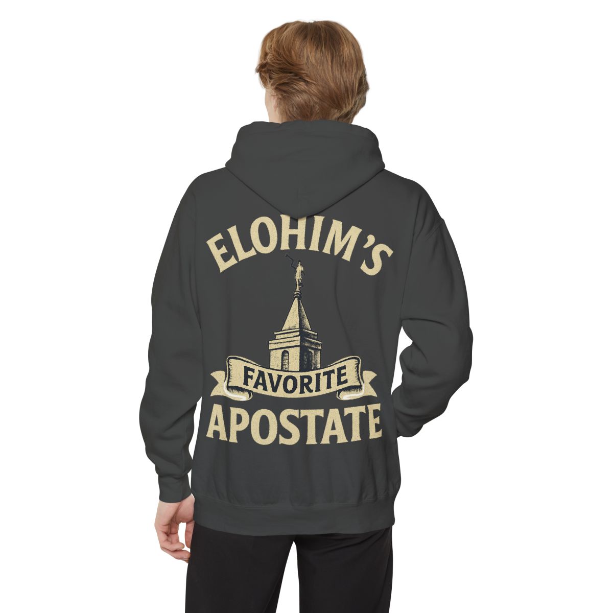 Color: Pepper | Elohim Favorite Apostate Garment-Dyed Hoodie