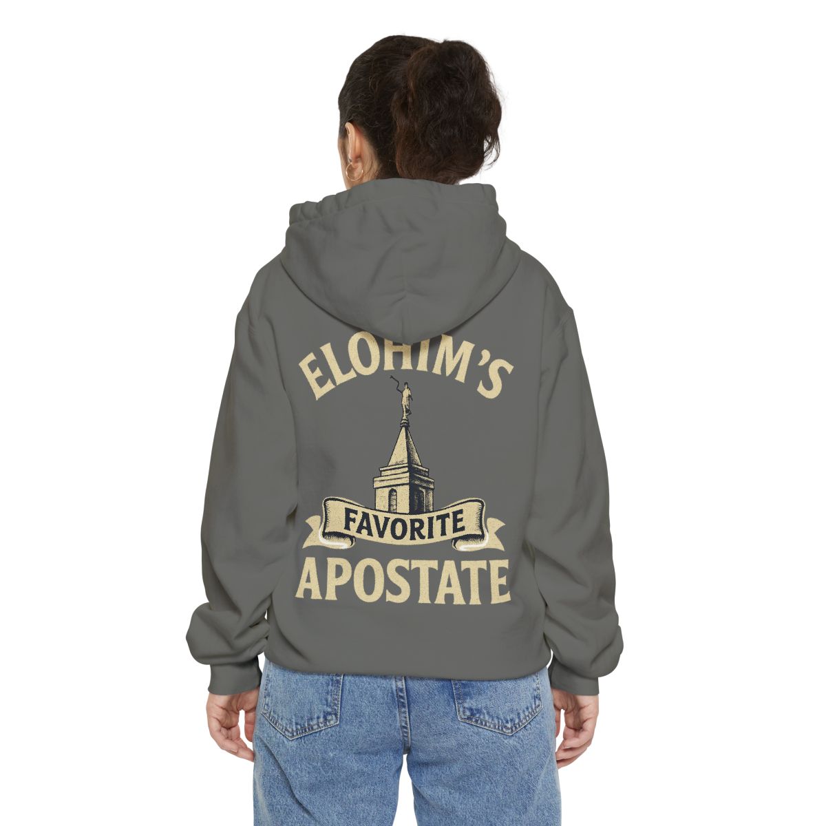 Color: Grey | Elohim Favorite Apostate Garment-Dyed Hoodie