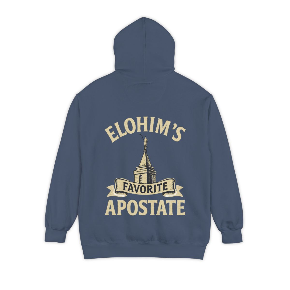 Color: Denim | Elohim Favorite Apostate Garment-Dyed Hoodie