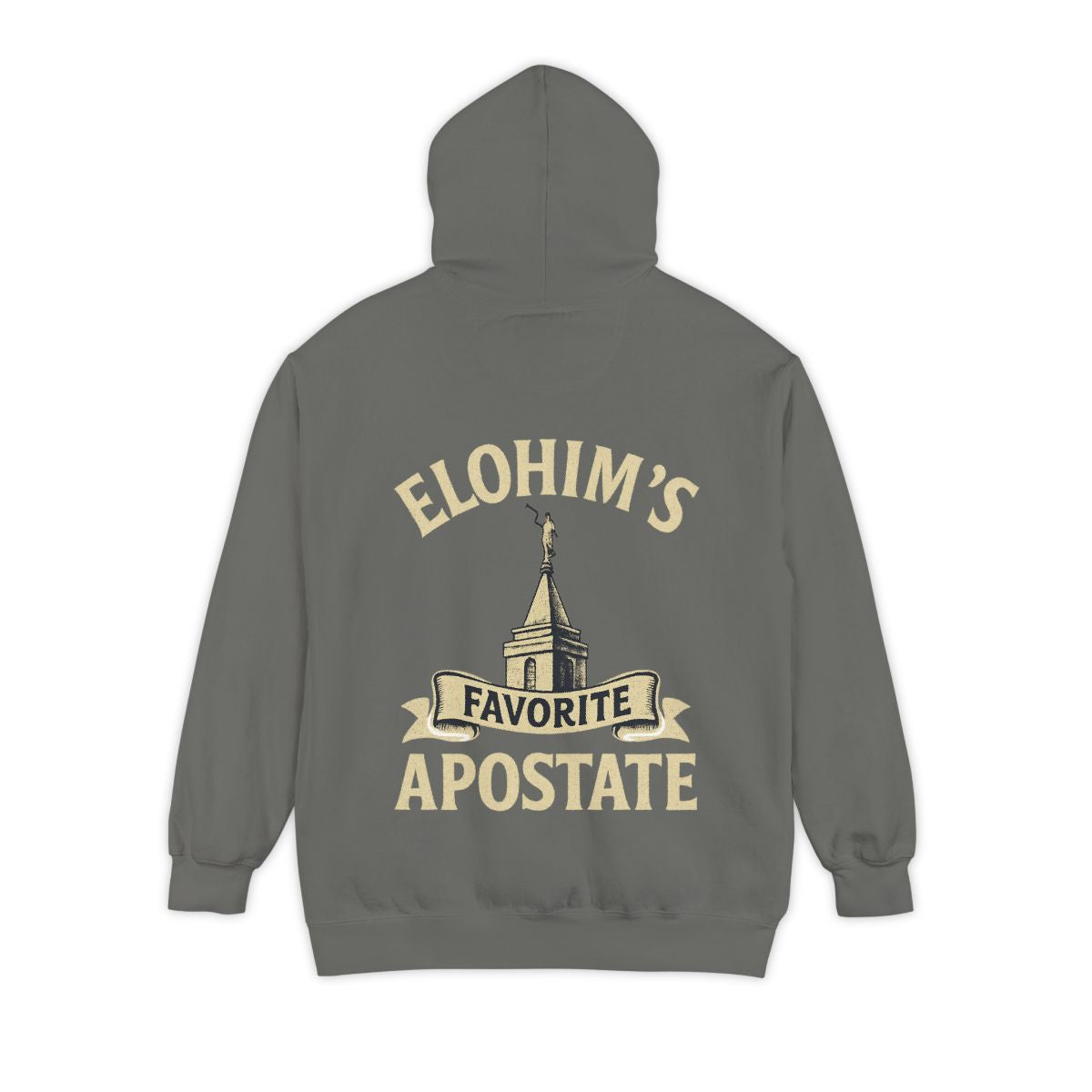 Color: Grey | Elohim Favorite Apostate Garment-Dyed Hoodie